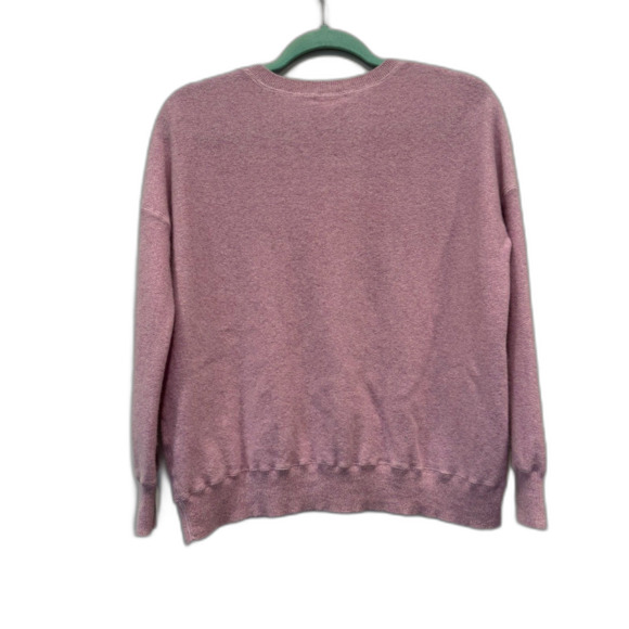 Demylee Sweater 100% Cashmere Purple Round Neck Long Sleeve Womens sz Small - Picture 5 of 5